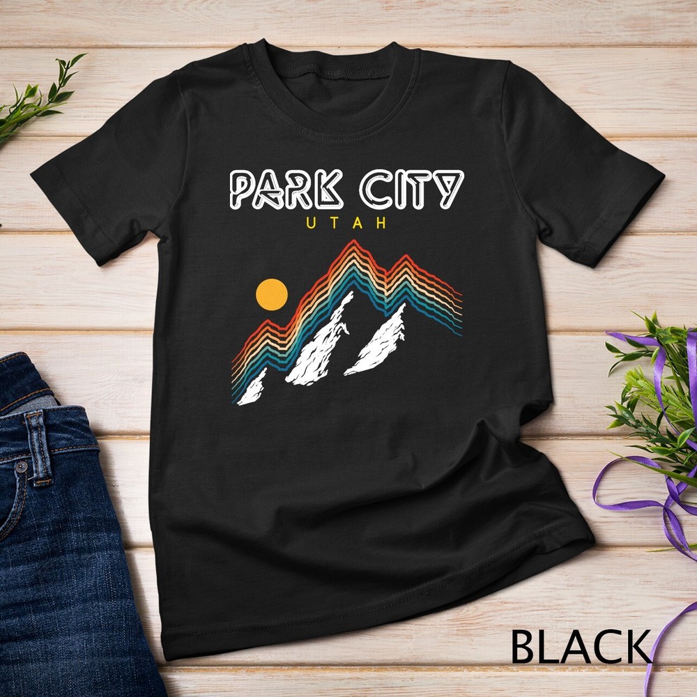 Park City Utah – USA hiking and climbing 1980s Retro Unisex T-shirt