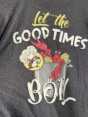 Buc-ee’s T Shirt Gray Louisiana theme 2XL