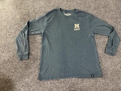 Howler Bros Shirt Mens Large Blue Heed The Call Graphic Logo Long Sleeve T-Shirt
