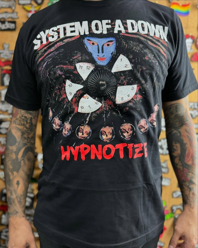 90s System Of A Down Band band black t shirt Hypnotize black T shirt NH17467