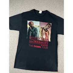 Kendrick Lamar T Shirt Mens Large Black Travis Scott DAMN Tour 2017 Concert Tee