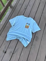 Arizona Jean Co. Desert Cactus Graphic T-Shirt Light Blue Medium NWT New