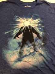 The Thing Drew Struzan graphic art size LG blue tshirt Fright Rags scifi horror