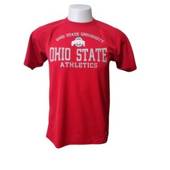 T Shirt Ohio State University Outerstuff Red S Mens Athletics NCAA Buckeyes Y2K