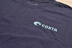 Costa Mens Graphic T Shirt Large Fishing Blue Born On The Water