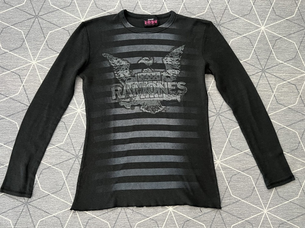 Ramones Long Sleeve T-Shirt Mens Small Black Punk Rock Band Tee