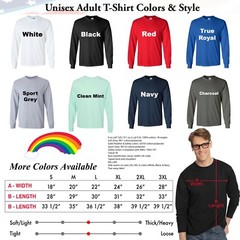 Personalized Customs Long Sleeve T-Shirt Text / Logo