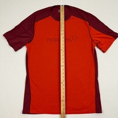 Norrona Falketind Equaliser Merino T-Shirt Mens L / XL Orange Hiking Base Layer