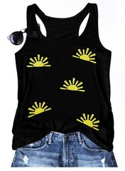 Sunshine Shirt Women Lightweight Breathable Graphic Tee Casual Women’s Top XL