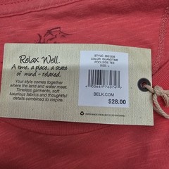NWT OCEAN & COAST MEN’S SIZE LARGE CORAL 100% COTTON T-shirt Island Time