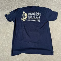 Forged Mens The Murph Challenge 2022 Graphic T-Shirt Navy Blue Large Navy SEAL