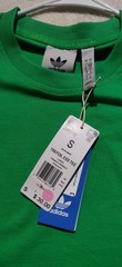 Adidas Trefoil Essentials Tee Shirt Size Small Mens Energy Green JN0235, NWT
