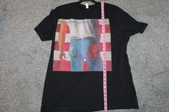 Bruce Springsteen Born in the USA Album Cover Black T Shirt Size XL
