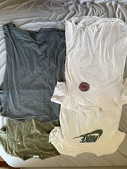 Men’s Surf Skate T Shirt Bundle RVCA ANP Nike Quiksilver Champion M/L 4pc