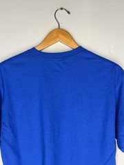 Hanes Heavyweight 50/50 Blank T-Shirt M Royal Blue Y2K Vintage Made in Honduras
