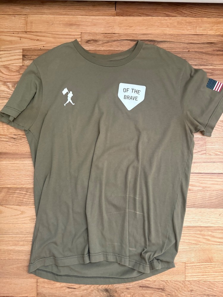 Baseballism Mens Gray Graphic Logo Crew Neck Short Sleeve T-Shirt XL Regular