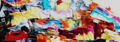 LOT OF 25 Hand-dyed Tie Dye T-Shirts Varied Designs SIZE SMALL All Unique SS LS