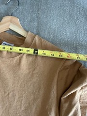 Shaka Wear S Tan Y2K Streetwear T Shirt Hip Hop Skate Super Maxi Heavy