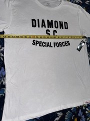 Diamond Supply Co Mens T-shirt Size XL White Special Forces 100 Percent Cotton