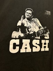 Vintage 2000s Johnny Cash Middle Finger Shirt Tee XL Tour Willie Nelson Punk
