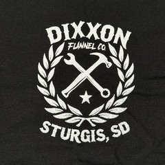 DIXXON Flannel Co. T-Shirt XL Black Sturgis SD Sketchy White Crest Tee NWT Men’s
