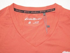 Eddie Bauer Mens M Motion Performance Tee T-Shirt Short Sleeve Stretch Orange$68