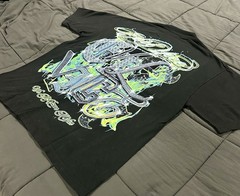 Evil Vice “Flame Lips” Graphic Tee – Black Men’s Size L