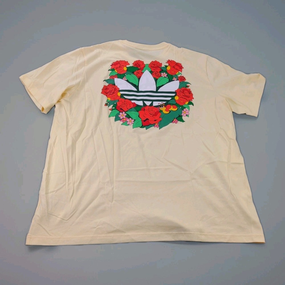Adidas Men’s Originals T-Shirt In Warm Vanilla Color # JD0711 Size XL
