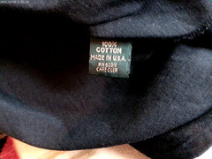 J. CREW VTG BLANK TEE MEDIUM BLACK USA MADE SSLV CREW NECK RAW WAIST HEM COTTON