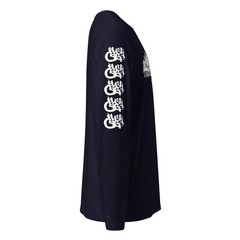 BlackCargo Unisex Long Sleeve Tee Sustainable Streetwear Navy XS S M L XL 2XL