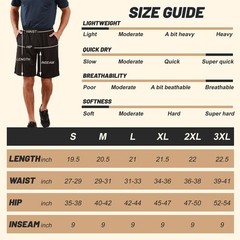 BOOJO Men’s Athletic Gym Shorts – Quick Dry Black Casual Small,