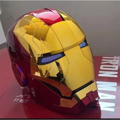 2026 Iron Man MK5 1:1 Helmet Wearable Voice-control Mask Cosplay Golden AUTOKING