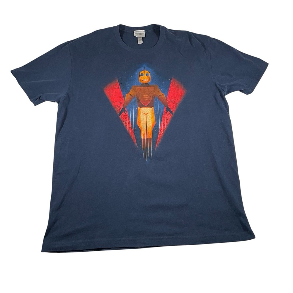 Disney Wondergroud Gallery T Shirt XL Rocketeer Movie Graphic Print Preowned