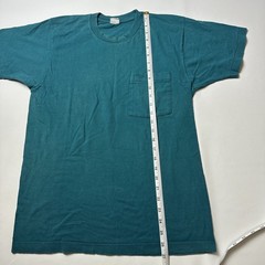 VTG BVD Shirt Mens Large Turquoise Pocket Crewneck USA Single Stitch Selvedge