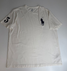 Ralph Lauren Shirt Men Large Big Pony 3 Polo Logo Pullover Casual Work Party Ex