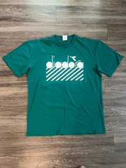 Diadora Oversized Shirt Green Mens Large