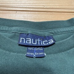Vintage 90s Nautica Big Logo Streetwear Graphic Pocket T-Shirt USA Made Large