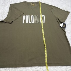 Polo Ralph Lauren Mens T-Shirt Size 4XB Big Tall Olive Green Graphic RL67 New!!