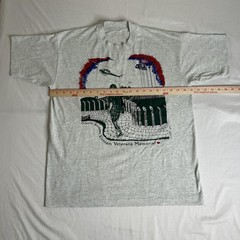 Vintage Vietnam Veterans Shirt Mens Large Heather Gray Greater Rochester 90s