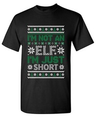 I’m Not An Elf Sarcastic Humor Graphic Tee Gift For Men Novelty Funny T Shirt