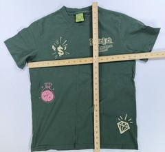 Richie Rich Shoe Palace Graphic T Shirt Money Cartoon Green Mens Small