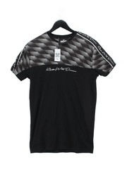 Kings Will Dream Men’s T-Shirt XS Black Cotton with Polyester, Elastane Basic