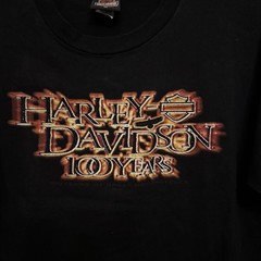 Harley Davidson XL 100 Years T-shirt Prague Czech Republic 100% Cotton USA Made