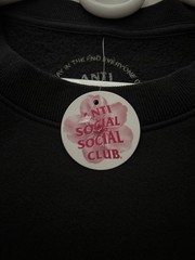 Brand New with Tags Anti Social Social Club X Fragment Yellow Bolt Crew Neck