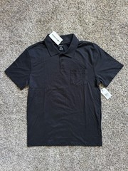 RVCA Mens Medium Black Day Dream Polo SS Brand New NWT