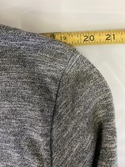 Shirt Mens Large Heather Gray Crewneck Short Sleeve Marled Knit Casual Basic
