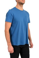 Belstaff Men’s “THOM” Blue Short Sleeve Crewneck T-Shirt US 2XL IT 56