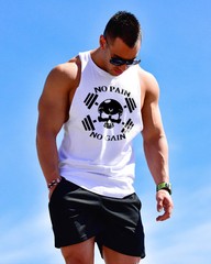 Men’s Gym Summer Bodybuilding Stringer Training Fitness Muscle Tank Top Vest