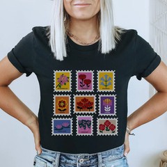 Postage Stamps Comfort Tee Postal Stamp Collector Mail Hobby