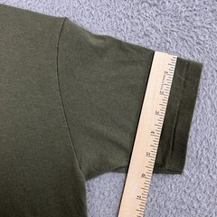 VTG Soffe T Shirt Tag M 17.5” PTP Single Stitch Sleeve Army Green Olive Military